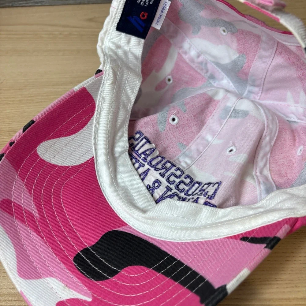 Crossroads Pawn & Audio Hat Cap Strap Back Womens Pink‎ Camo Camouflage